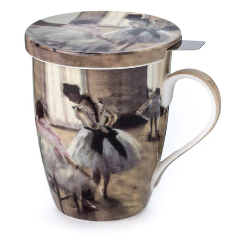 Degas "The Dance Lesson" Mug with Infuser