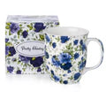 Blue Roses Mug with Infuser