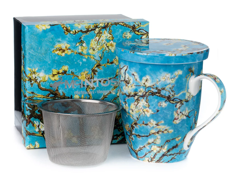 Van Gogh "Almond Blossoms" Mug with Infuser