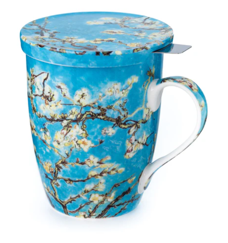Van Gogh "Almond Blossoms" Mug with Infuser