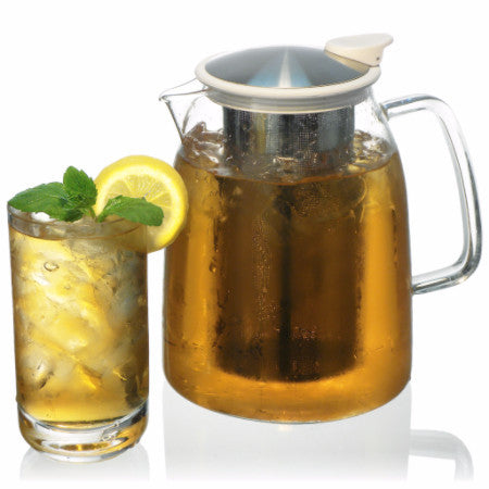 68 Ounce Glass Iced Tea Pitcher (Jug) - Serve Hot or Cold - Good Life Tea