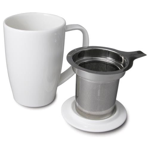 Ceramic Tea Cup with Infuser and Lid - Good Life Tea