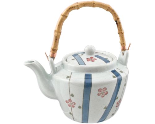 Daisy with Blue Stripe Teapot - 2 sizes! - new