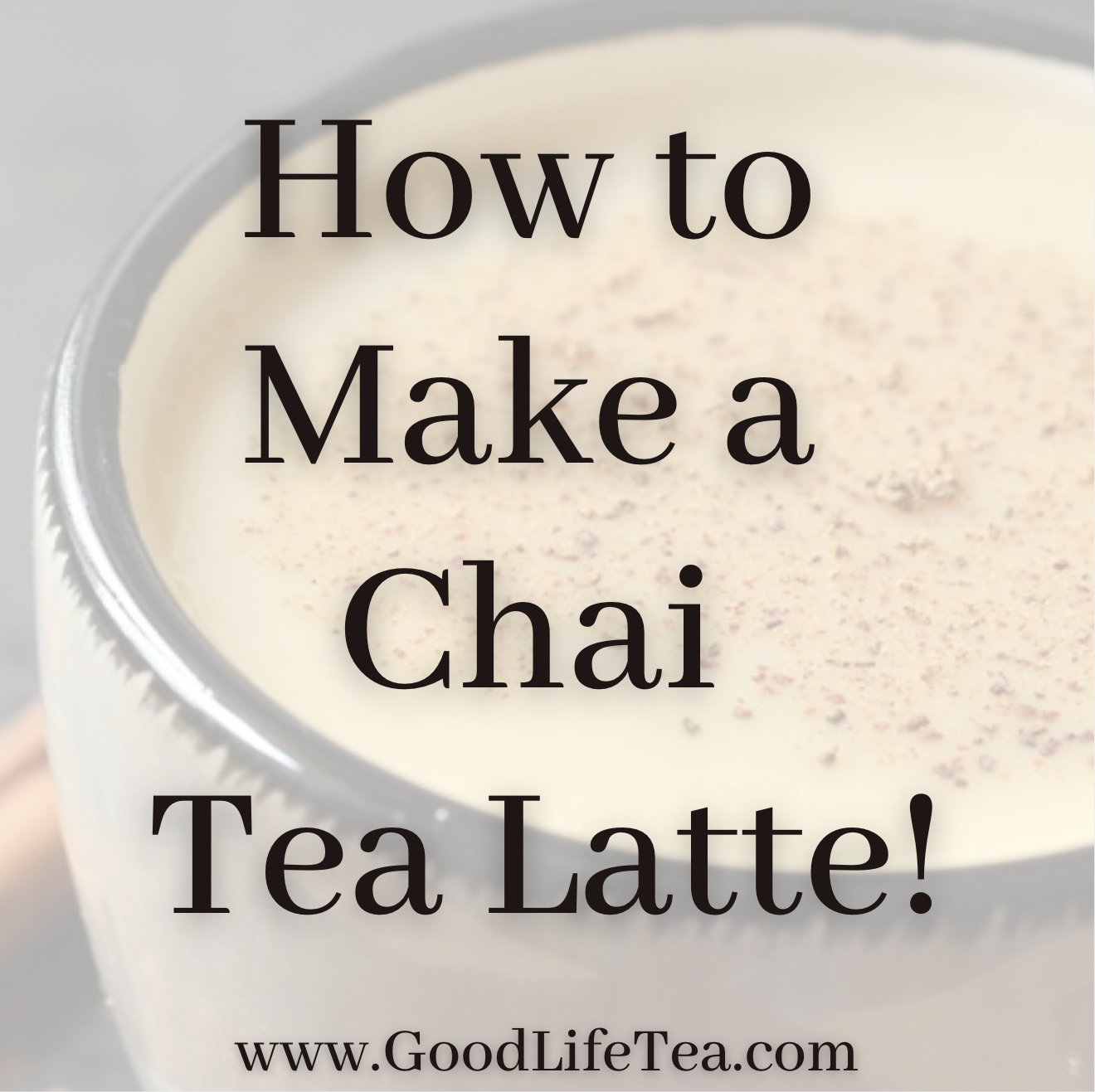 How To Make A Chai Tea Latte!