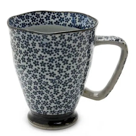 Tapered Mug with Flowers