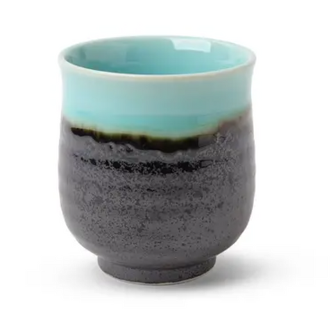 Turquoise/Black Tea Cup