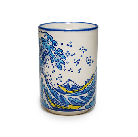 Great Wave Ceramic Tea Cup
