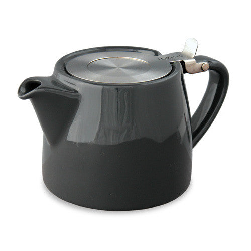 18 Ounce Stump Ceramic Teapot with Infuser - Good Life Tea