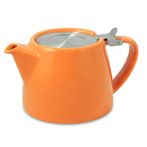 18 Ounce Stump Ceramic Teapot with Infuser - Good Life Tea