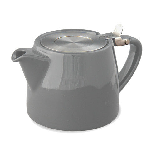 18 Ounce Stump Ceramic Teapot with Infuser - Good Life Tea