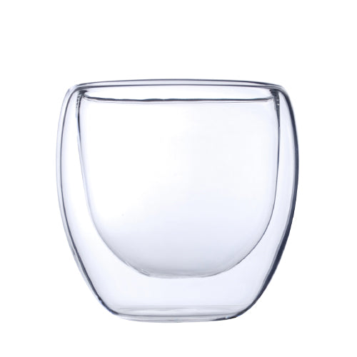 Double walled insulated glass cup - 3 sizes – Good Life Tea