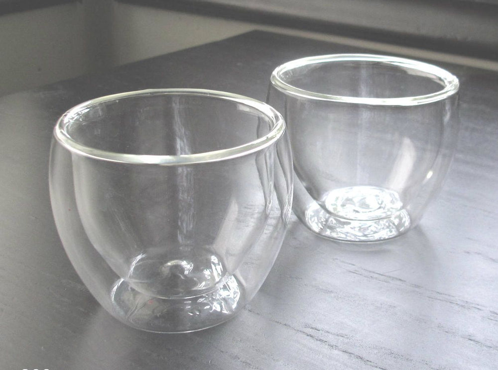 Double walled insulated glass cup - 3 sizes