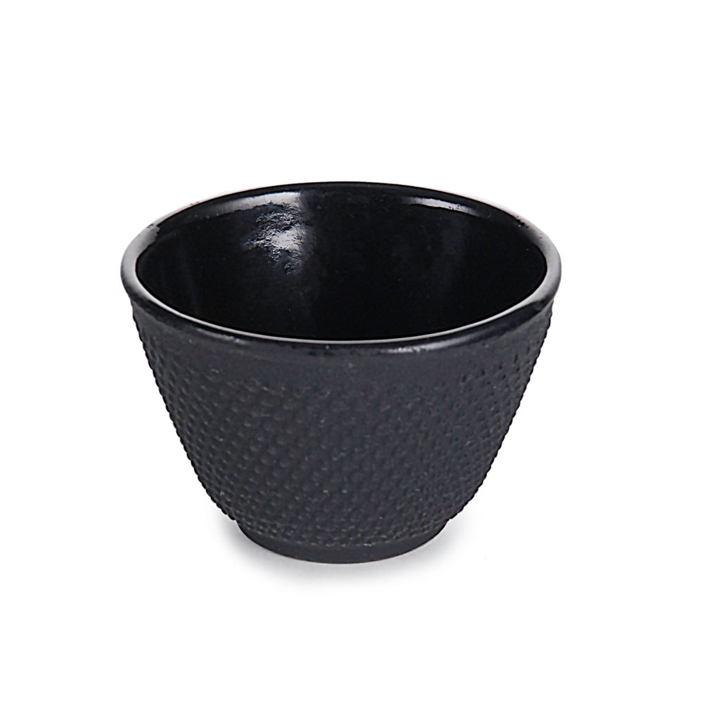 Black Cast Iron Teacup