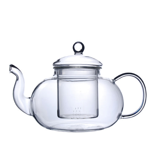 Pyrex teapot with glass infuser safe on stovetop to brew