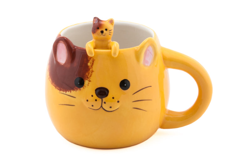 Patches Kitty Mug with spoon