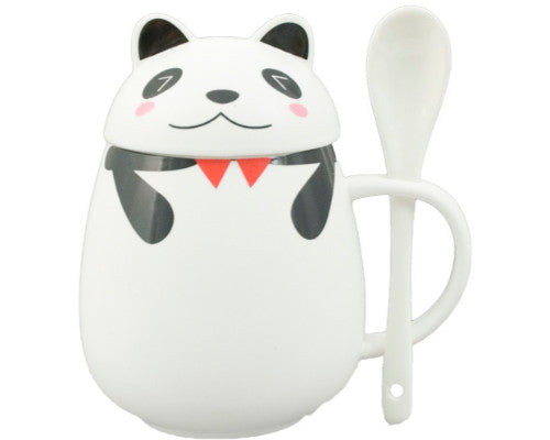 Ceramic Panda Cup with Lid - Good Life Tea