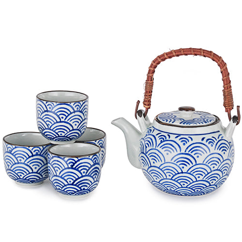 Blue Arches Tea Set - 4 cups