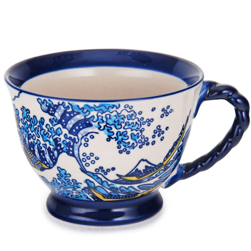 Blue Wave Tea Cup