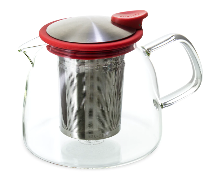 
                  
                    Glass Teapot with Stainless Steel Infuser-  24 ounce capacity in Various Colors
                  
                