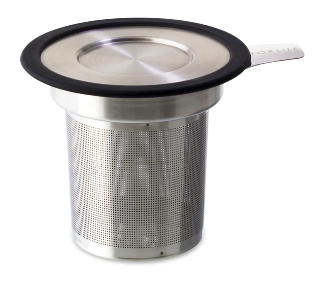 
                  
                    Large Stainless Steel Loose Tea Infuser (Strainer) with Lid
                  
                