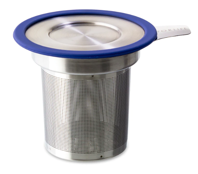 
                  
                    Large Stainless Steel Loose Tea Infuser (Strainer) with Lid
                  
                