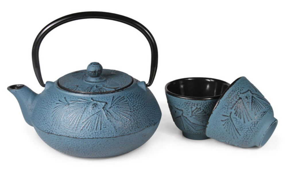 Meguro Blue Cast Iron Teapot